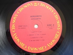 Aerosmith ‎ ~ Aerosmith ~ Vintage Japanese IMPORT LP CBS/Sony – 20AP 3121