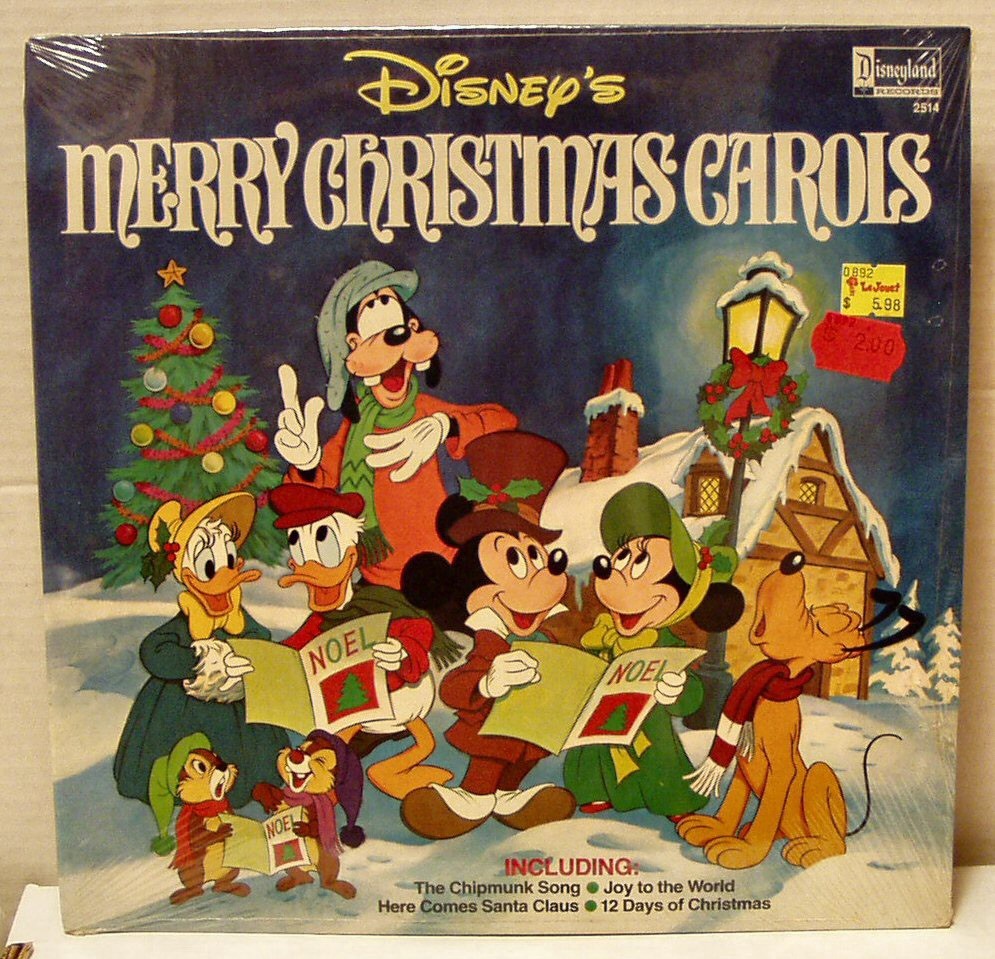 1980 Disneyland Records – Disney’s Merry Christmas Carols LP – New Sealed