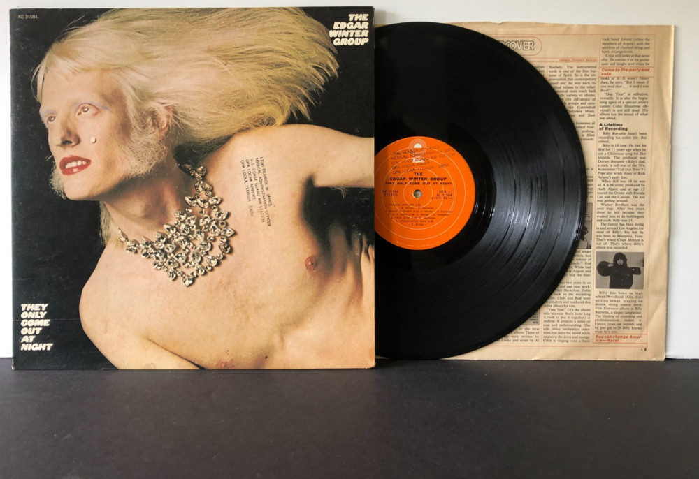 Edgar Winter Group THEY ONLY COME OUT AT NIGHT 1973 Epic Gatefold VG+/VG+