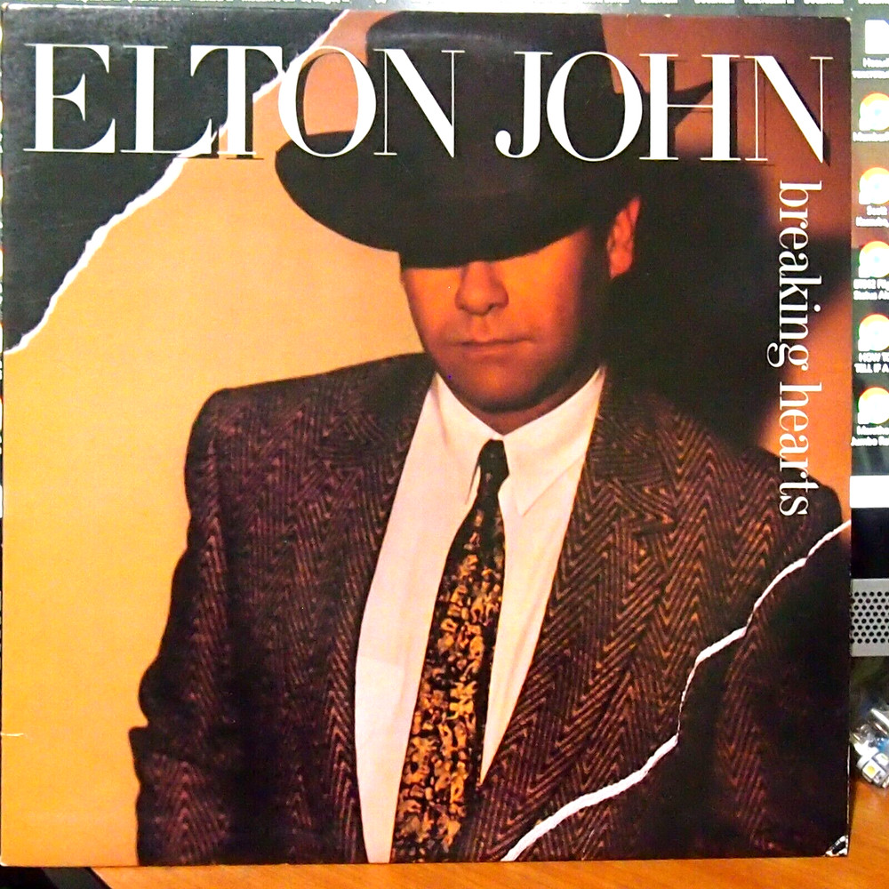 Elton John – Breaking Hearts LP ~ Sad Songs Vinyl Excellent (EX)
