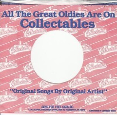 Company Sleeve 45 Collectables – Red W/ White Logos And Blue Writing