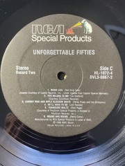 Unforgettable Fifties 4X LP, RCA Special Products HL-1072/4 VG