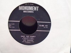 ROY ORBISON ” ONLY THE LONELY ” Or. USA MONUMENT EX+ COND.