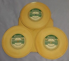 LOT of 6 UNKNOWN RECORDING 7″ Flexi Record Wilcox-Gay Recordio Disc