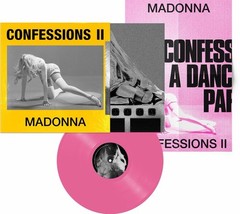 Madonna Confessions II Limited Edition Yellow Cover Hot Pink Vinyl RARE
