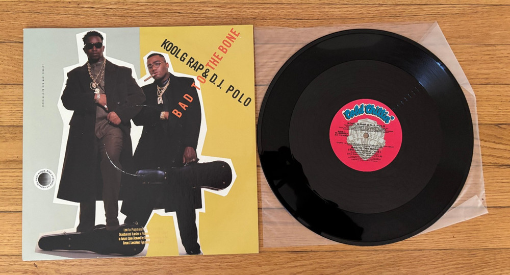 Promo Record Kool G Rap & D.J. Polo – Bad To The Bone (Professor/Eric B.) Mint