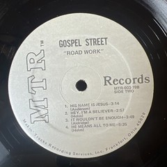 Gospel Street – Road Work Lp Ohio Country Gospel vg+