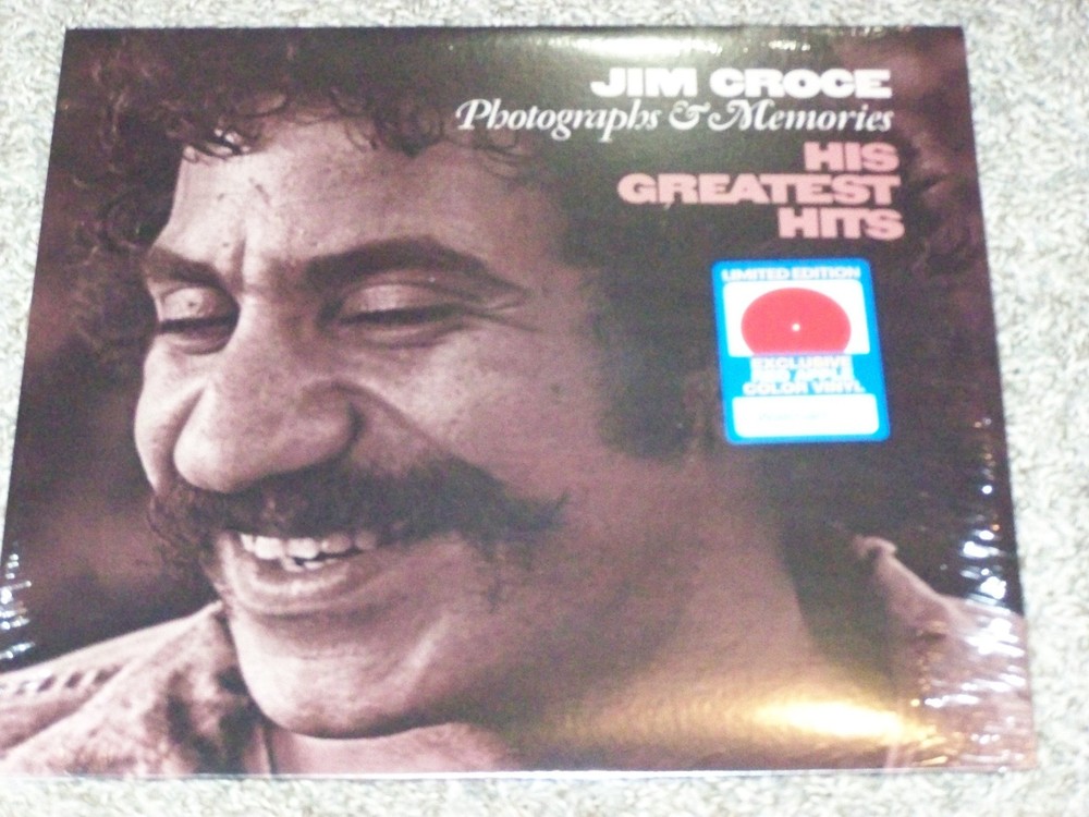 JIM CROCE “PHOTOGRAPHS AND MEMORIES ” HIS GREATEST HITS ON RED VINYL BRAND NEW
