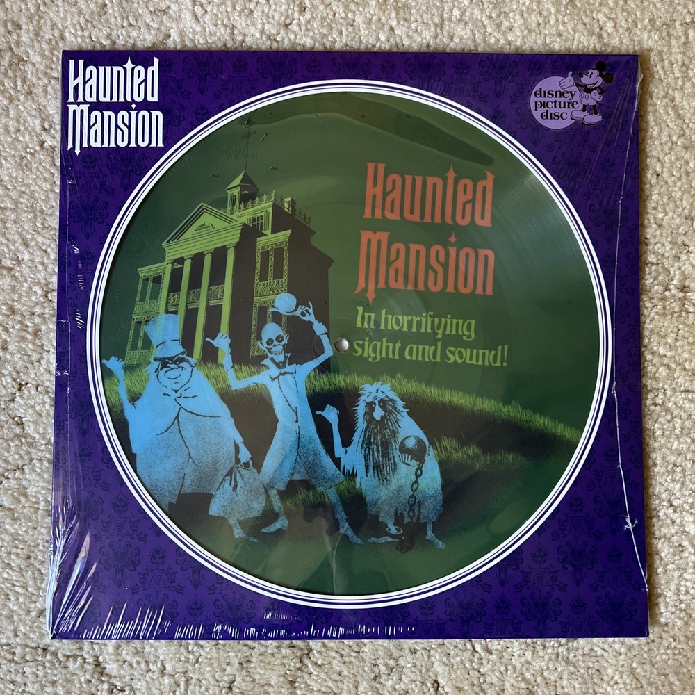 DISNEY – HAUNTED MANSION – RARE PICTURE DISC – VINYL – BRAND NEW – RECORD LP