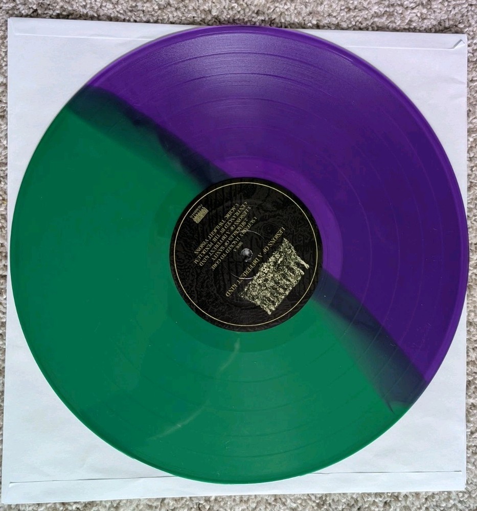 Undeath Lesions Of A Different Kind transparent Purple opaque green split Vinyl