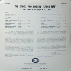 The Saints and Sinners All Star Jazz Band, Catch Fire at the Sheraton-Jefferson