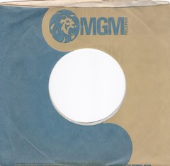 Mixed Lot of 3 MGM BLUE/TAN ROUND LION 7″ 45 RPM Original Record Company Sleeves