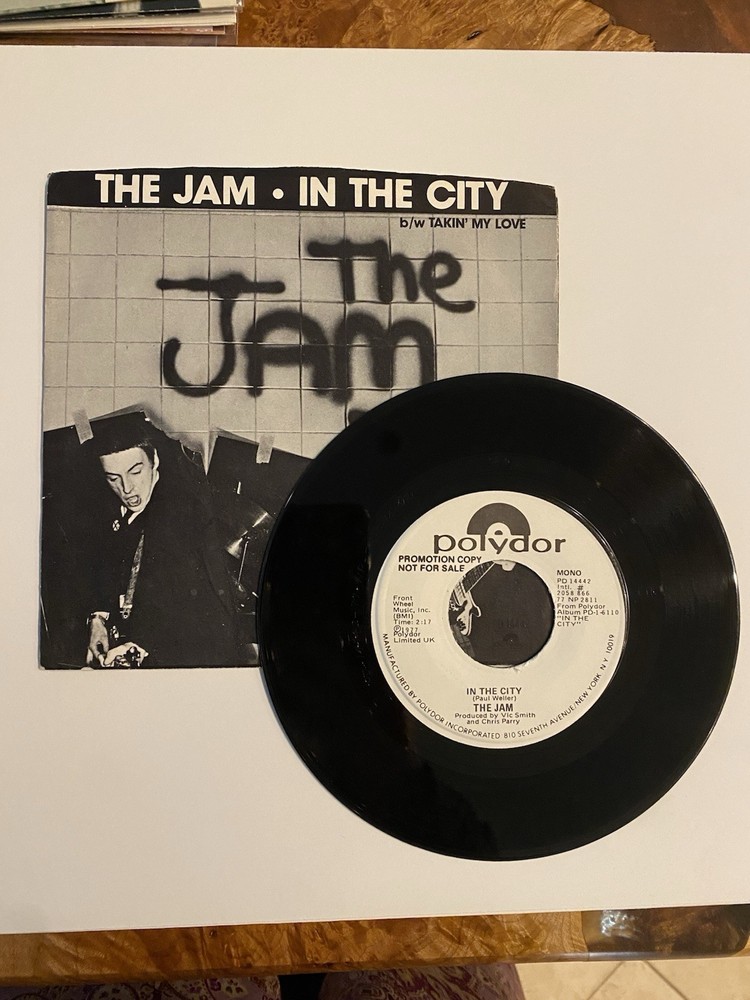 The JAM – 1977 Polydor Promo In The City 7″ MONO STEREO 45 Paul Weller