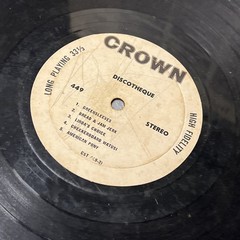 Unknown Artist Discotheque! Crown Records 12” LP