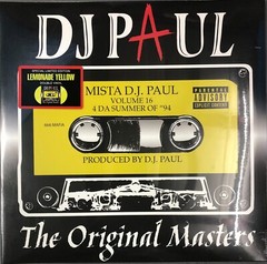 DJ PAUL (Three 6 Mafia) Volume 16: Original Masters (Factory Sealed Vinyl, 2023)