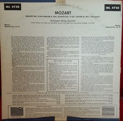 Wolfgang Amadeus Mozart – Budapest String Quartet, Quartets Dedicated To Haydn.