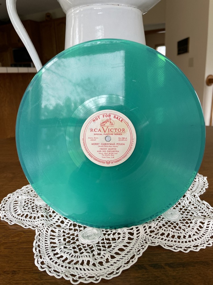 1949 RCA Victor Special Purpose Series Shellac 10″ 78 RPM Promo Record – GREEN