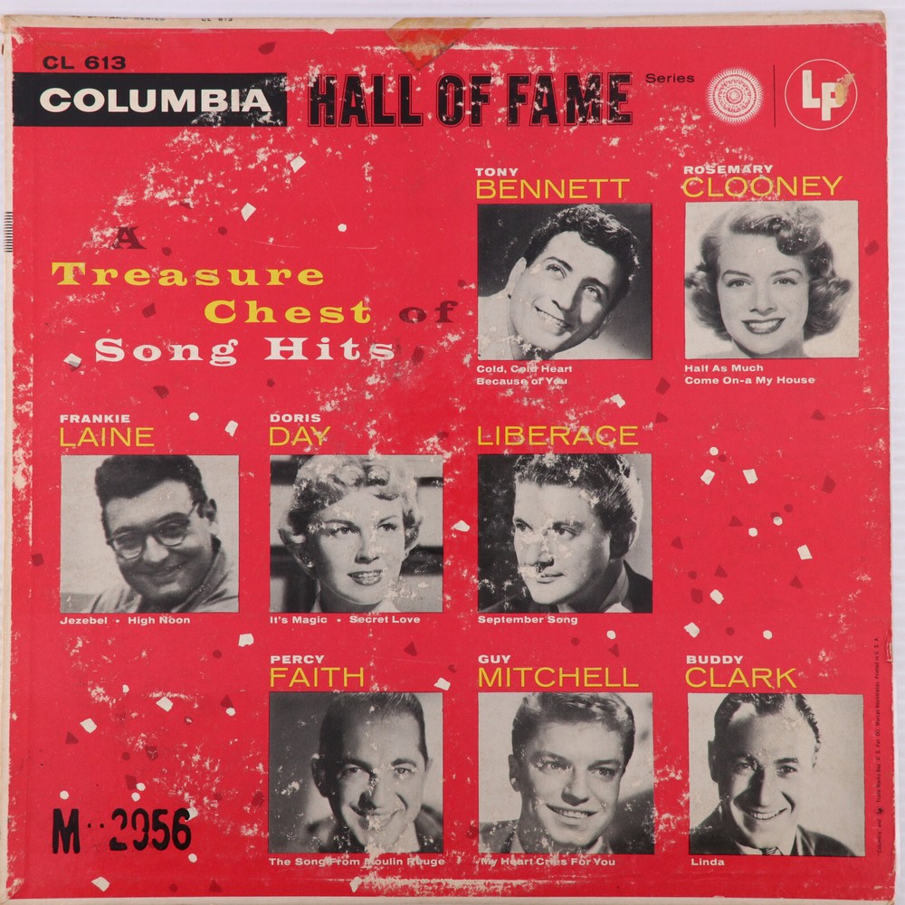 Various – A Treasure Chest Of Song Hits Hall Of Fame – 1955 Mono LP CL 613 6-Eye