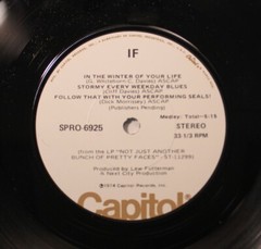 Rock Picture Sleeve 45 If – In The Winter Of Your Life / Still Alive On Capitol