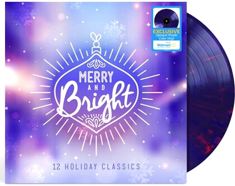 MERRY & BRIGHT 12 HOLIDAY CLASSICS Purple Vinyl WM Christmas NEW SEALED/Dings