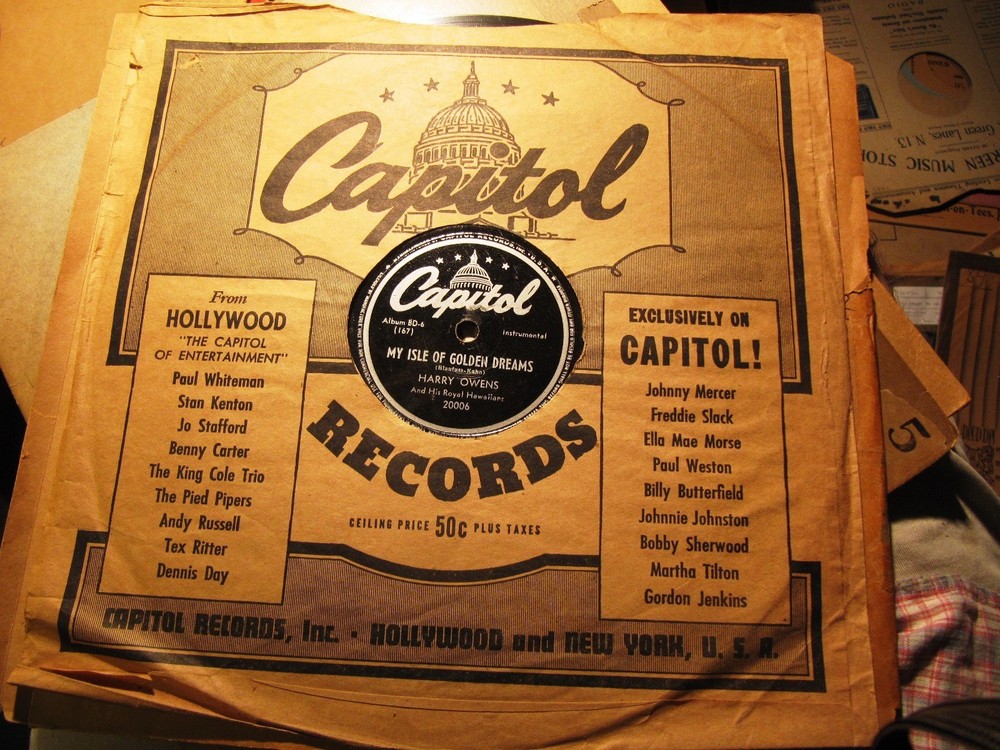 Harry Owens Royal Hawaiians Hano Hawaii/ My Isle of Golden Dreams Capitol BD 6