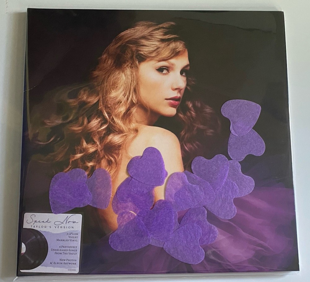 SPEAK NOW ( Taylor’s Version) Taylor Swift 3 LP Violet Marble Vinyl — Not Played