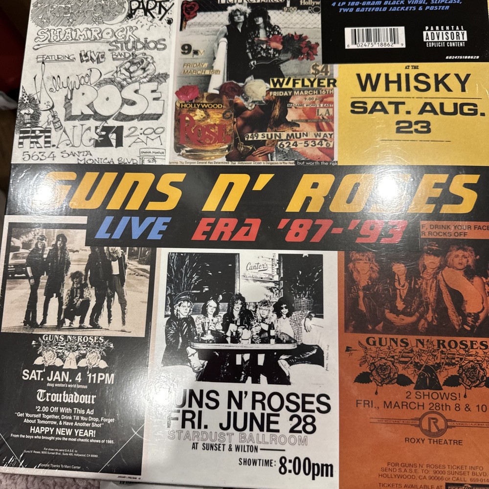Guns N’ Roses Live Era ’87 – ’93 4LP Deluxe Limited Edition Picture Disc /500