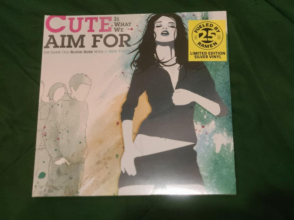 Cute Is What We Aim for Same Old Blood Rush Silver Record Vinyl LP, Sealed