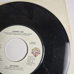 Johnny Lee Say When/ The Yellow Rose Warner Bros. 45 RPM Record 7-29375