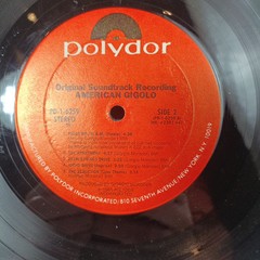 AMERICAN GIGOLO ORIGINAL SOUNDTRACK RECORDING LP Vinyl Record Album