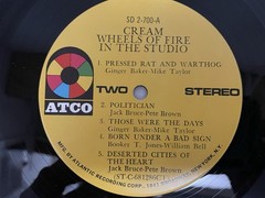 CREAM WHEELS OF FIRE VINYL RARE ATCO DOUBLE Lp EX+ NO SCRATCHES/SKIPS NICE !!