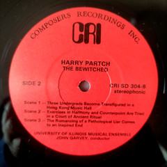 Harry Partch ‎– The Bewitched / CRI SD 304 (1973) /RE 2LP /Cotemporary, Experime