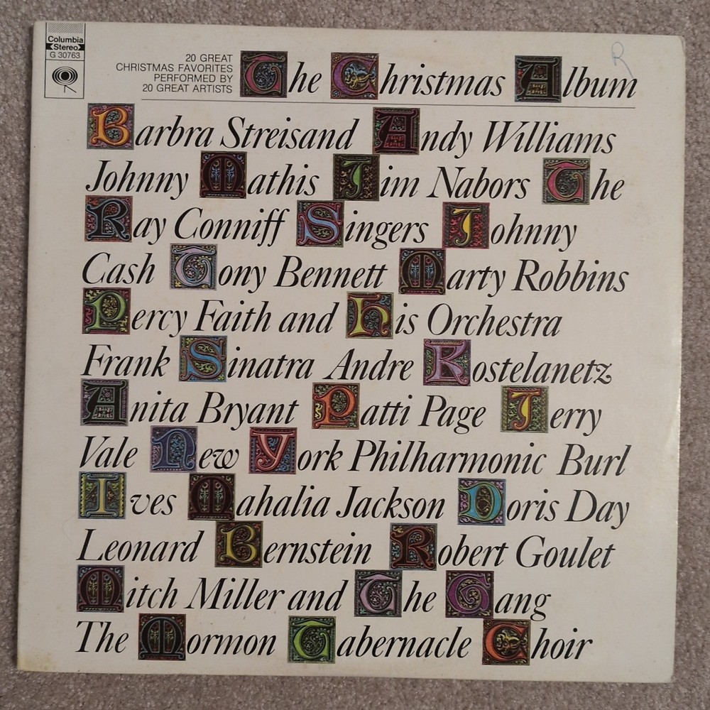 V/A The Christmas Album 20 Great Holiday Favorites 2 X LP Columbia
