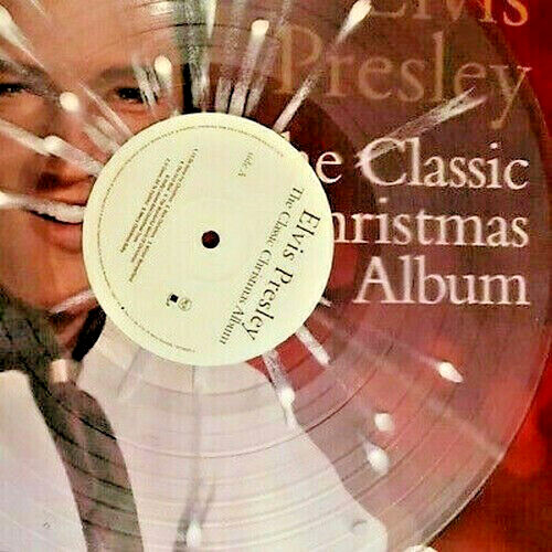 King ELVIS Presley CLASSIC CHRISTMAS ALBUM Exclusive CLEAR SNOWFLAKE Vinyl SEAL!