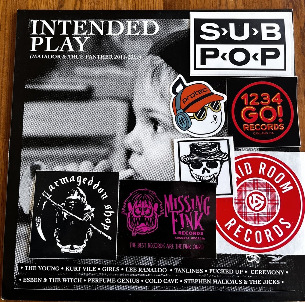Matador Lp Vinyl compilation VG Comp Cold Cave Kurt Vile + Stickers Lot Sub Pop