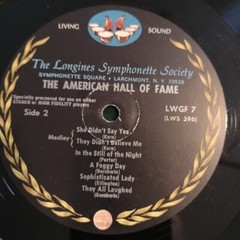 The American Composers Musical Hall of Fame (Vinyl LP) Longines Symphonette