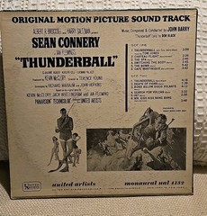 John Barry THUNDERBALL: Original Motion Picture Soundtrack LP UAS-5132 1965 VG+