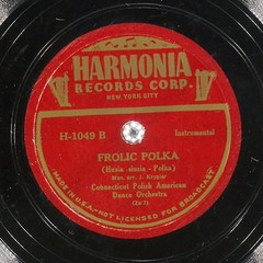 CONNECTICUT POLISH ORCHESTRA Sunshine / Frolic HARMONIA RECORDS H-1049 VG- 78