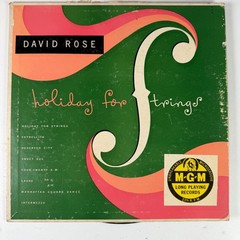 David Rose – Holiday For Strings LP Record 1950 Unbreakable MGM Easy Listening