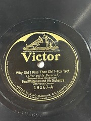 Paul Whiteman California Here I Come/Why Did I Kiss That Girl? Victor 78 rpm