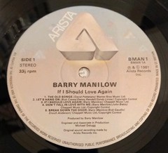 Barry Manilow – If I Should Love Again (UK vinyl LP) 1981, pop, ballad