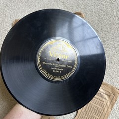 4 VICTOR Records SCROLL 78 RPM LOT w Sleeves 2 Songs Per Disk Vtg 1920s – As Is
