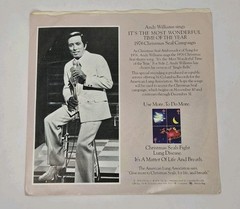 ANDY WILLIAMS Its The Most Wonderful Time of the Year / Jingle Bells 7″ Promo NM