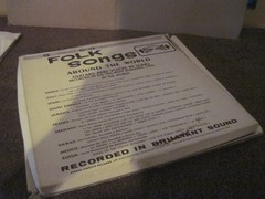 Folk Music from Around World, 1970, Somerset, 7 LP 33 1/3rpm Albums, Very Gd.Con