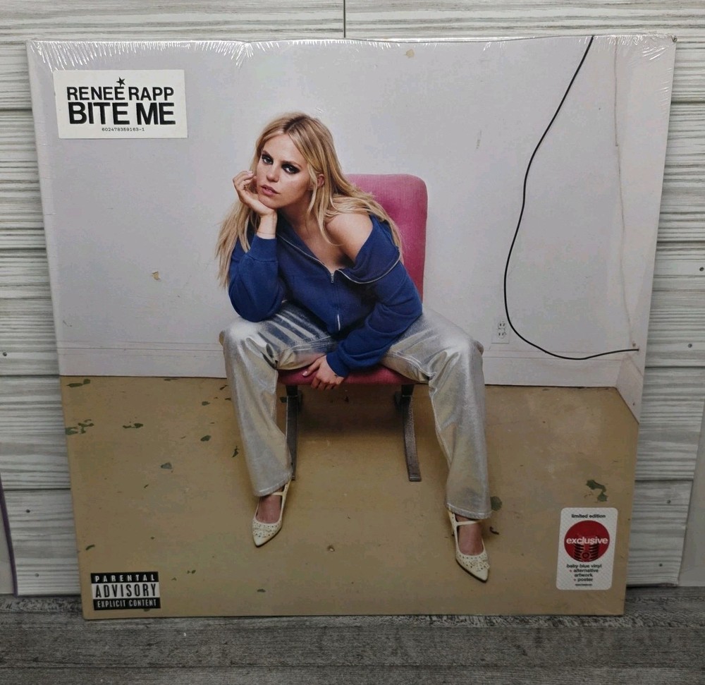 Renee Rapp – Bite Me [LP exclusive Blue Vinyl + Poster] NEW, Sealed