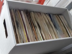 Box Lot of 170 Vinyl 45 Records From Collection Mostly Country VG+ In Sleeves