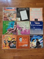 10″ 1950’s Vinyl LP Record Lot 33 1/3 80 Count (Read Discription) Salvage