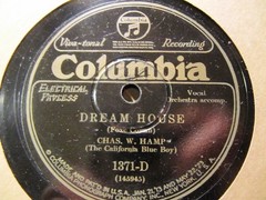 1928 Charles Hamp CALIFORNIA BLUE BOY Dream House/ Masquerade COLUMBIA 1371-D