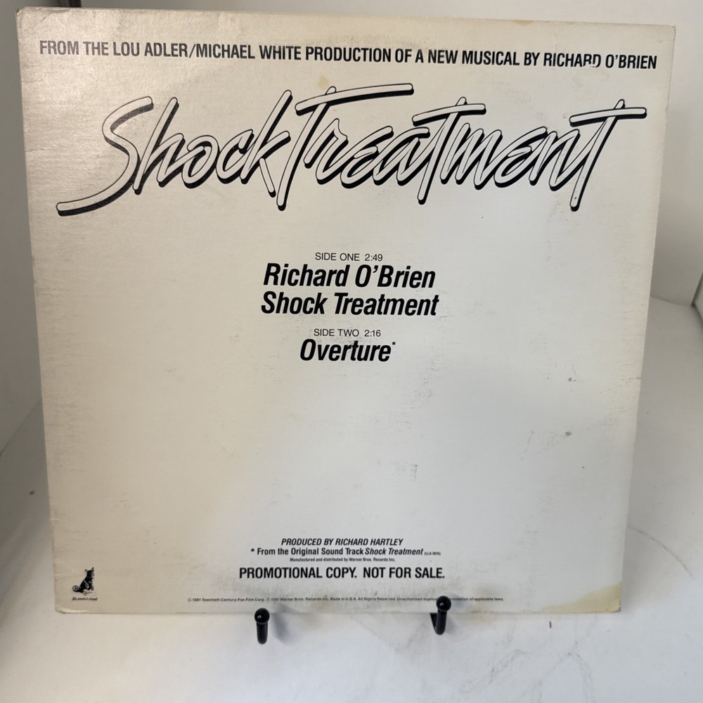 Shock Treatment Soundtrack Vinyl LP Orig 1981 Rate Promo Copy