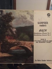 Johann Sebastian Bach – Otto Klemperer, Pro Musica De Paris, Brandenburg Concert